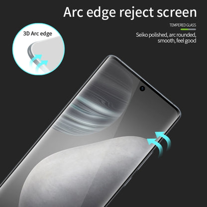 For vivo X60 Pro PINWUYO 9H 3D Hot Bending Tempered Glass Film(Black) - vivo Tempered Glass by PINWUYO | Online Shopping UK | buy2fix