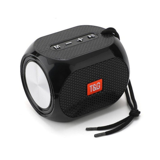 T&G TG196 TWS Subwoofer Bluetooth Speaker With Braided Cord, Support USB/AUX/TF Card/FM(Black) - Mini Speaker by T&G | Online Shopping UK | buy2fix