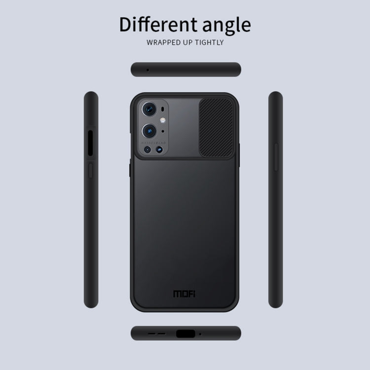 For OnePlus 9 Pro MOFI Xing Dun Series Translucent Frosted PC + TPU Privacy Anti-glare Shockproof All-inclusive Protective Case(Black) - OnePlus Cases by MOFI | Online Shopping UK | buy2fix