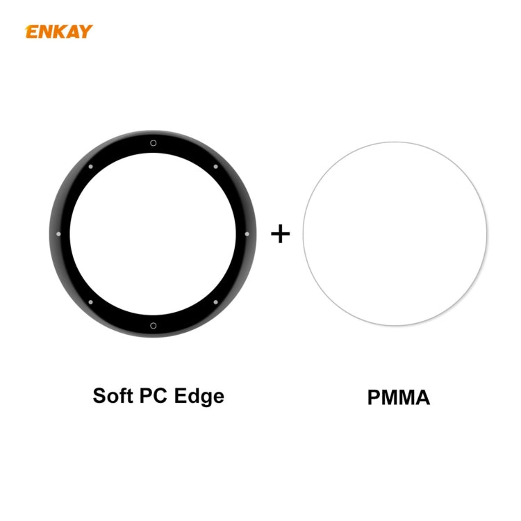 For Garmin Venu 2S / Vivoactive 4S 40mm 2 PCS ENKAY Hat-Prince 3D Full Screen Soft PC Edge + PMMA HD Screen Protector Film - Screen Protector by ENKAY | Online Shopping UK | buy2fix