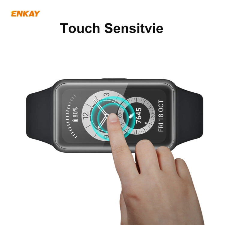 For Huawei Band 6 / Honor Band 6 2 PCS ENKAY Hat-Prince 3D Full Screen Soft PC Edge + PMMA HD Screen Protector Film - Screen Protector by ENKAY | Online Shopping UK | buy2fix