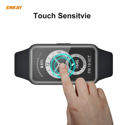 For Huawei Band 6 / Honor Band 6 10 PCS ENKAY Hat-Prince 3D Full Screen Soft PC Edge + PMMA HD Screen Protector Film - Screen Protector by ENKAY | Online Shopping UK | buy2fix