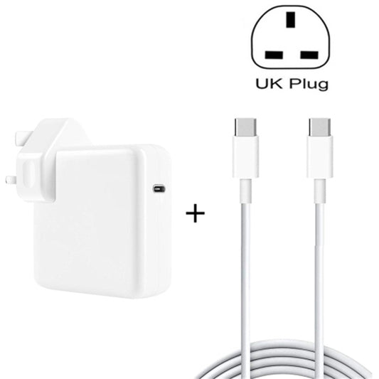 96W USB-C / Type-C Power Adapter Portable Charger with 1.8m USB-C / Type-C to USB-C / Type-C Charging Cable, UK Plug - Mobile Accessories by buy2fix | Online Shopping UK | buy2fix