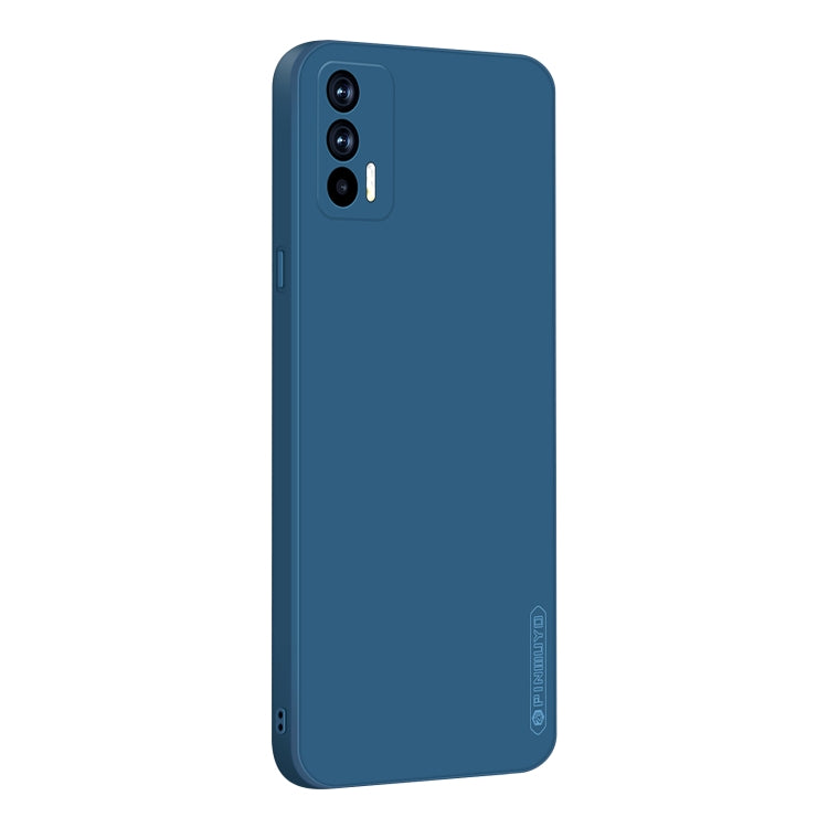 For OPPO Realme GT / GT NEO / Realme Q3 Pro PINWUYO Touching Series Liquid Silicone TPU Shockproof Case(Blue) - Realme Cases by PINWUYO | Online Shopping UK | buy2fix