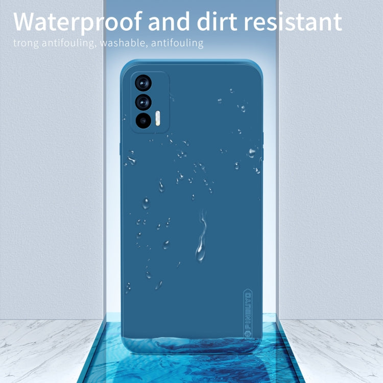 For OPPO Realme GT / GT NEO / Realme Q3 Pro PINWUYO Touching Series Liquid Silicone TPU Shockproof Case(Blue) - Realme Cases by PINWUYO | Online Shopping UK | buy2fix