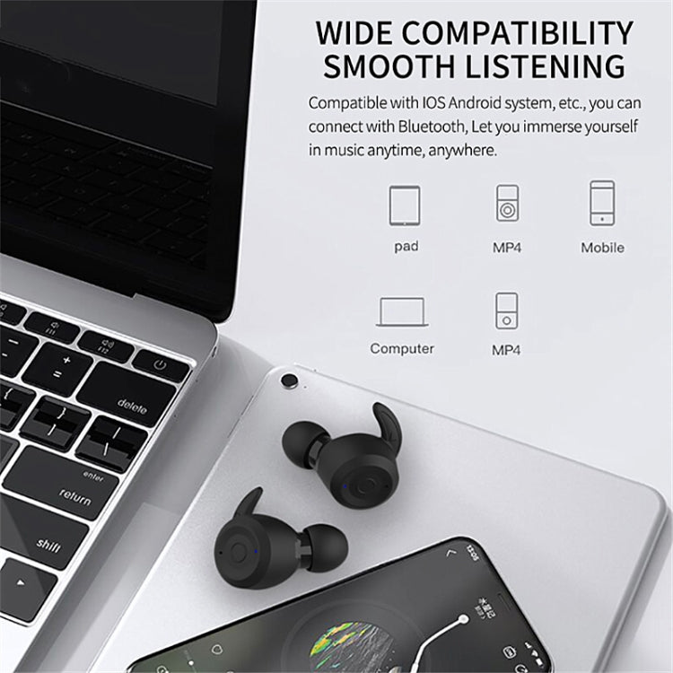 T20 TWS Bluetooth Hooks Wireless Sports Headphones with Charging Box IPX6 Waterproof Noise-cancelling Earphones(Orange) - Bluetooth Earphone by buy2fix | Online Shopping UK | buy2fix