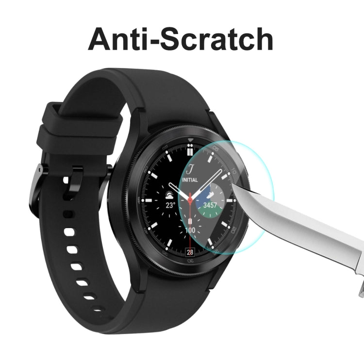 5 PCS For Samsung Galaxy Watch4 Classic 46mm ENKAY Hat-Prince 0.2mm 9H 2.15D Curved Edge Tempered Glass Screen Protector Watch Film - Screen Protector by ENKAY | Online Shopping UK | buy2fix