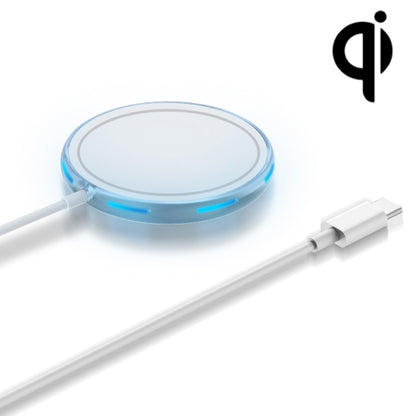 W-975 Ultra-thin 15W Max Magnetic Absorption Wireless Charger for iPhone and other Smart Phones(White) - Apple Accessories by buy2fix | Online Shopping UK | buy2fix