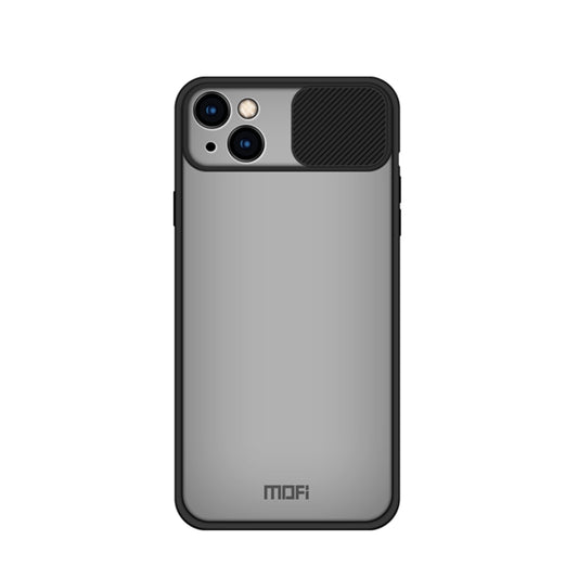 For iPhone 13 MOFI Translucent Frosted PC + TPU Phone Case(Black) - iPhone 13 Cases by MOFI | Online Shopping UK | buy2fix