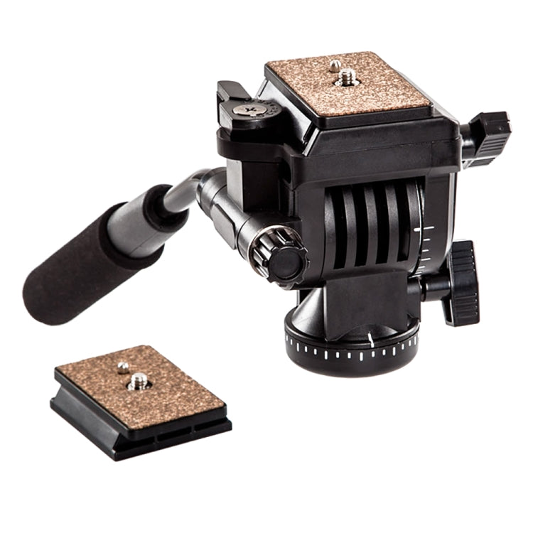 YUNTENG YT-950 Heavy Duty Tripod Action Fluid Drag Head with Quick Mount Plate - Tripod Heads by YUNTENG | Online Shopping UK | buy2fix