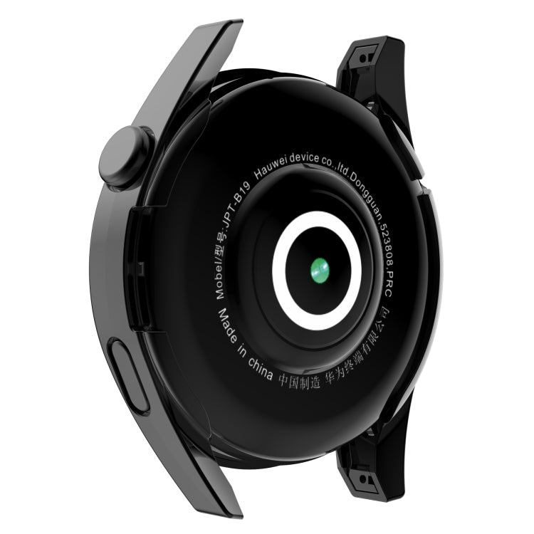 For Huawei Watch GT 3 46mm Fully Surrounded TPU Case with Protective Film(Black) - Smart Wear by buy2fix | Online Shopping UK | buy2fix