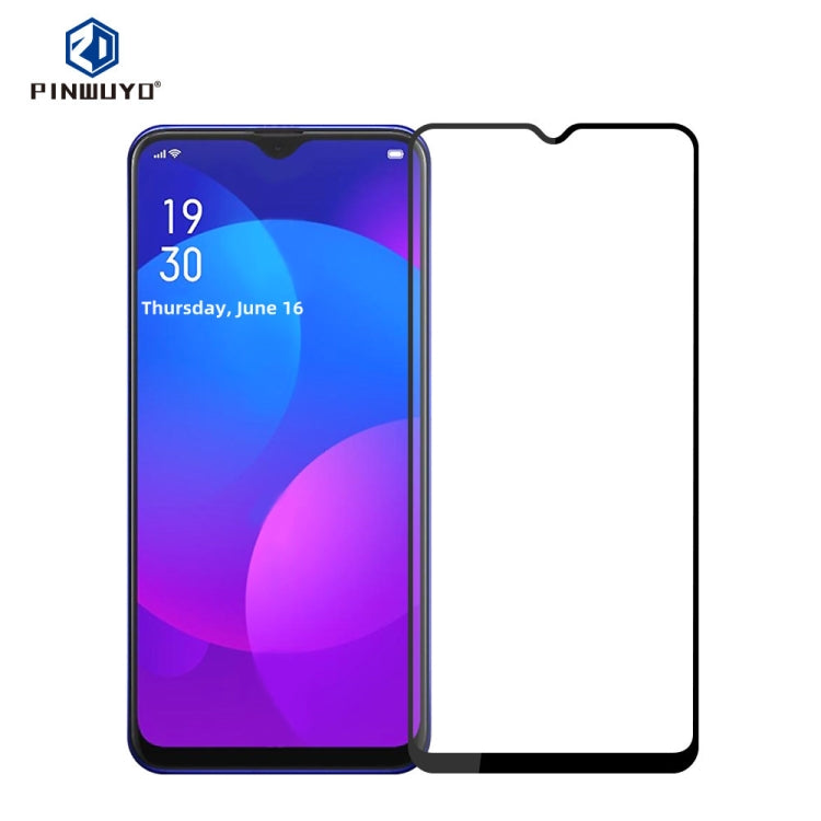 For OPPO A77 5G PINWUYO 9H 2.5D Full Screen Tempered Glass Film(Black) - OPPO Tempered Glass by PINWUYO | Online Shopping UK | buy2fix