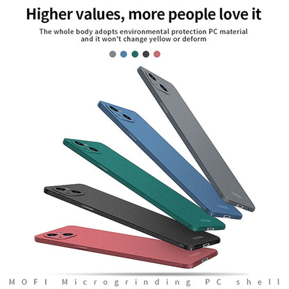 For iPhone 14 Plus  MOFI Fandun Series Frosted PC Ultra-thin Phone Case(Green) - iPhone 14 Plus Cases by MOFI | Online Shopping UK | buy2fix