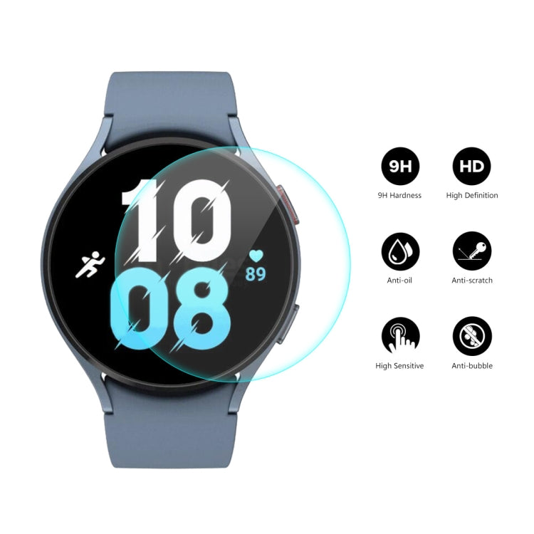 10 PCS For Samsung Galaxy Watch5 44mm ENKAY 0.2mm 9H Tempered Glass Screen Protector Watch Film - Screen Protector by ENKAY | Online Shopping UK | buy2fix