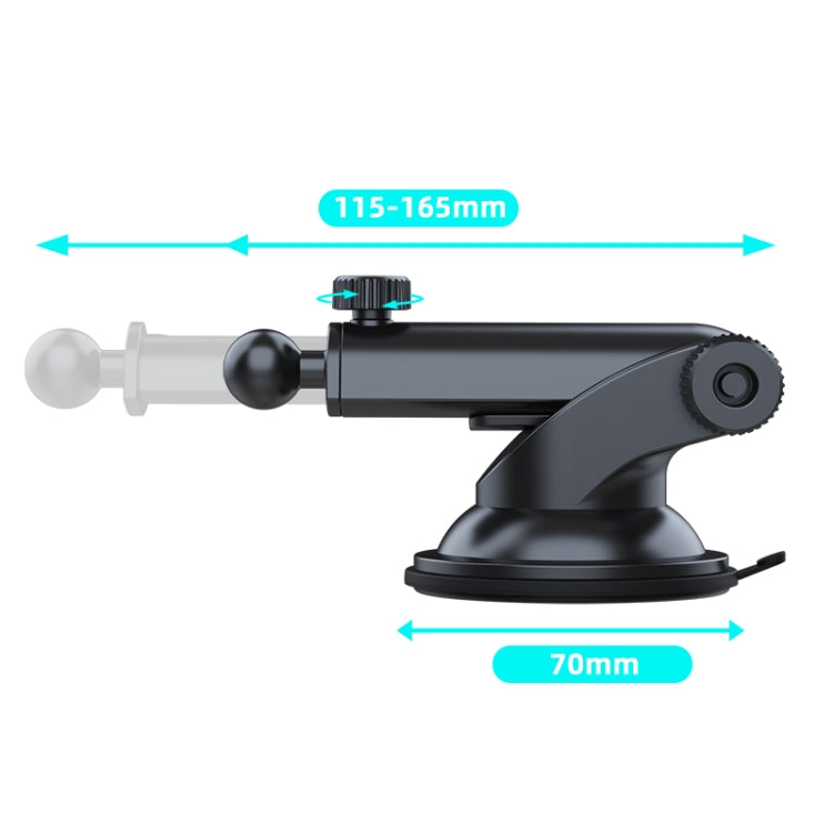 A190+X33 Car Phone Holder Dashboard Sucker Mount Telescopic Long Arm Stand - In Car by buy2fix | Online Shopping UK | buy2fix