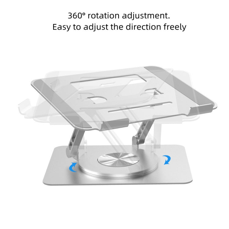 D088 Portable Aluminum 360 Degree Rotating Height Flexible Adjustable Notebook Laptop Stand - Computer & Networking by buy2fix | Online Shopping UK | buy2fix