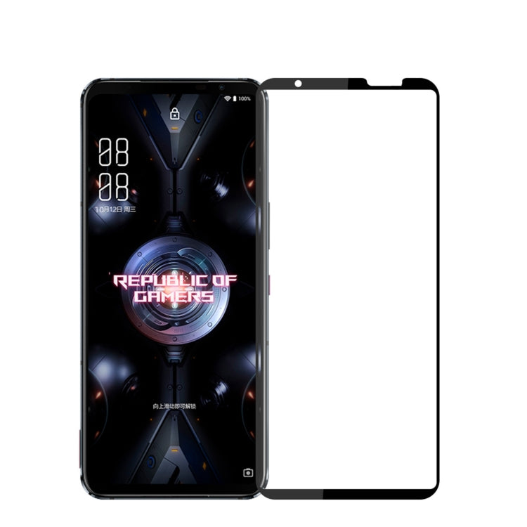 For ASUS ROG Phone 6D / 6D Ultimate / Phone 5 PINWUYO 9H 2.5D Full Screen Tempered Glass Film(Black) - ASUS Tempered Glass by PINWUYO | Online Shopping UK | buy2fix