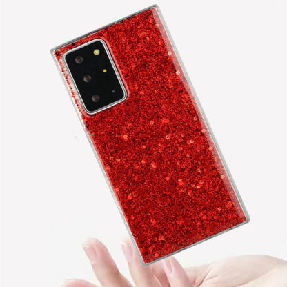 For Samsung Galaxy A03s EU Edition Glitter Sequins Epoxy TPU Phone Case(Blue) - Galaxy Phone Cases by buy2fix | Online Shopping UK | buy2fix