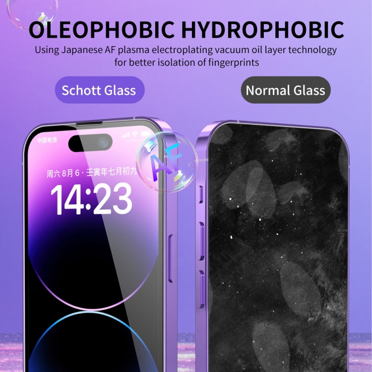 For iPhone 12 Pro Max ENKAY Hat-Prince 25 Degree Privacy 8K UHD AGC Tempered Glass Film - iPhone 12 Pro Max Tempered Glass by ENKAY | Online Shopping UK | buy2fix