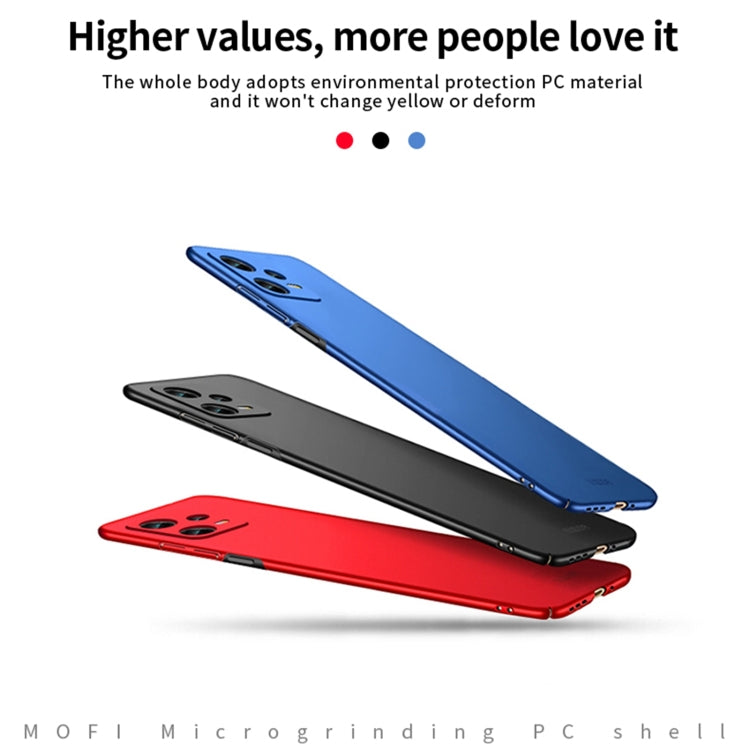 For Xiaomi Redmi Note 12 5G Global MOFI Micro-Frosted PC Ultra-thin Hard Phone Case(Blue) - Xiaomi Cases by MOFI | Online Shopping UK | buy2fix