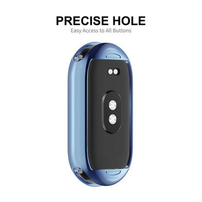 For Xiaomi Mi Band 8 ENKAY Hat-Prince Full Coverage Electroplated Soft TPU Watch Case with Screen Protection(Dark Green) - Watch Cases by ENKAY | Online Shopping UK | buy2fix