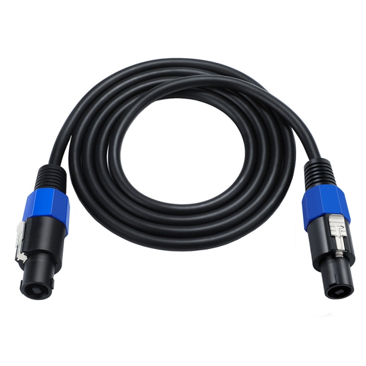 JUNSUNMAY Speakon Male to Speakon Male Audio Speaker Adapter Cable with Snap Lock, Length:25FT - Microphone Audio Cable & Connector by JUNSUNMAY | Online Shopping UK | buy2fix