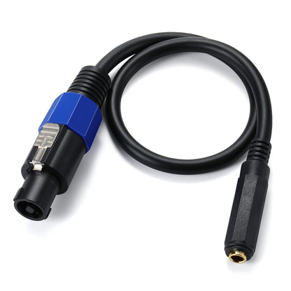 JUNSUNMAY Speakon Male to 6.35mm Female Audio Speaker Adapter Cable with Snap Lock, Length: 50cm - Microphone Audio Cable & Connector by JUNSUNMAY | Online Shopping UK | buy2fix