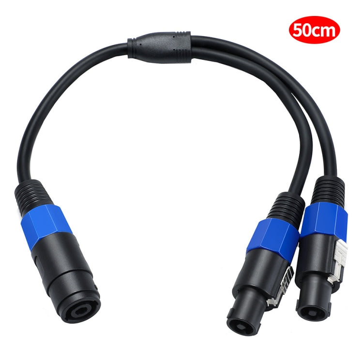 JUNSUNMAY Speakon Female to Speakon Male 2 in 1 Audio Speaker Adapter Cable, Length: 50cm - Microphone Audio Cable & Connector by JUNSUNMAY | Online Shopping UK | buy2fix