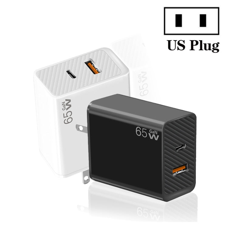 GaN PD48W Type-C PD3.0 + USB3.0 Fast Charger ，US Plug(White) - USB Charger by buy2fix | Online Shopping UK | buy2fix