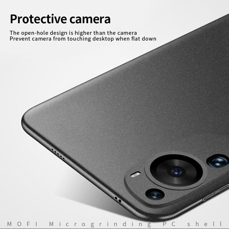 For Huawei P60 Art MOFI Fandun Series Frosted PC Ultra-thin All-inclusive Phone Case(Black) - Huawei Cases by MOFI | Online Shopping UK | buy2fix