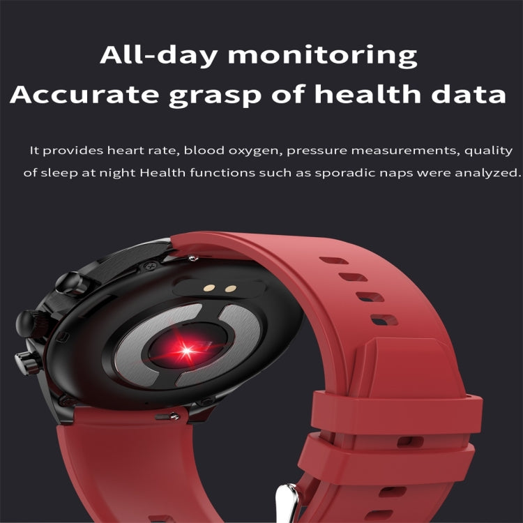 ET440 1.39 inch Color Screen Smart Silicone Strap Watch,Support Heart Rate / Blood Pressure / Blood Oxygen / Blood Glucose Monitoring(Blue) - Smart Watches by buy2fix | Online Shopping UK | buy2fix