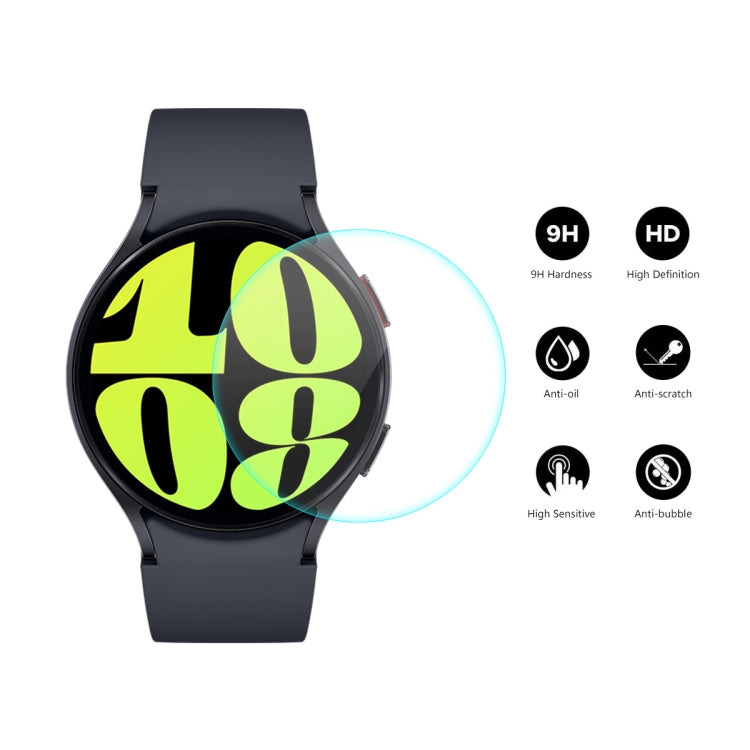 For Samsung Galaxy Watch6 / Watch7 44mm 2pcs ENKAY 0.2mm 9H Tempered Glass Screen Protector Watch Film - Screen Protector by ENKAY | Online Shopping UK | buy2fix