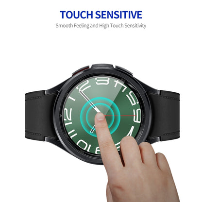 For Samsung Galaxy Watch6 Classic / Ultra 47mm 2pcs ENKAY Silk Print Full Glue Coverage High Aluminum-silicon Screen Protector Watch Film - Screen Protector by ENKAY | Online Shopping UK | buy2fix