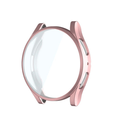 For Samsung Galaxy Watch6 44mm ENKAY Hat-Prince Full Coverage Electroplated Soft TPU Case with Screen Protection(Pink) - Watch Cases by ENKAY | Online Shopping UK | buy2fix