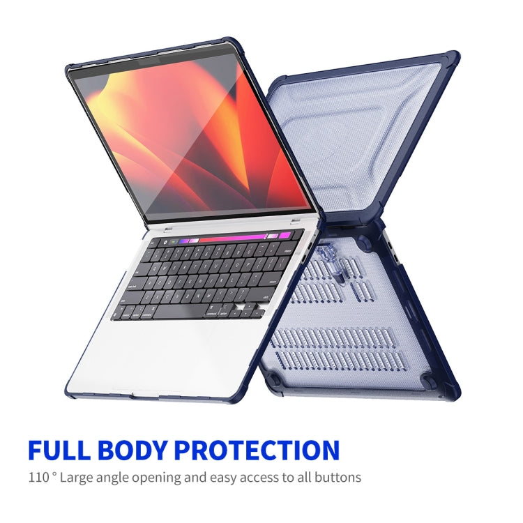 For MacBook Pro 16 A2141 ENKAY Hat-Prince 3 in 1 Protective Bracket Case Cover Hard Shell with TPU Keyboard Film / PET Screen Protector, Version:US(Black) - MacBook Pro Cases by ENKAY | Online Shopping UK | buy2fix