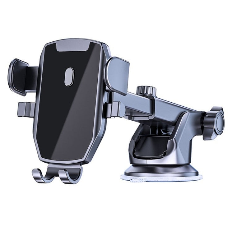 D46+101+K5 Universal Suction Cup Car Center Console Phone Mount Bracket With Telescopic Arm - Car Holders by buy2fix | Online Shopping UK | buy2fix