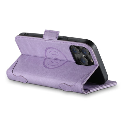 For iPhone 15 SUTENI J07 Multifunctional Horizontal Flip Magsafe Leather Phone Case(Purple) - iPhone 15 Cases by Suteni | Online Shopping UK | buy2fix