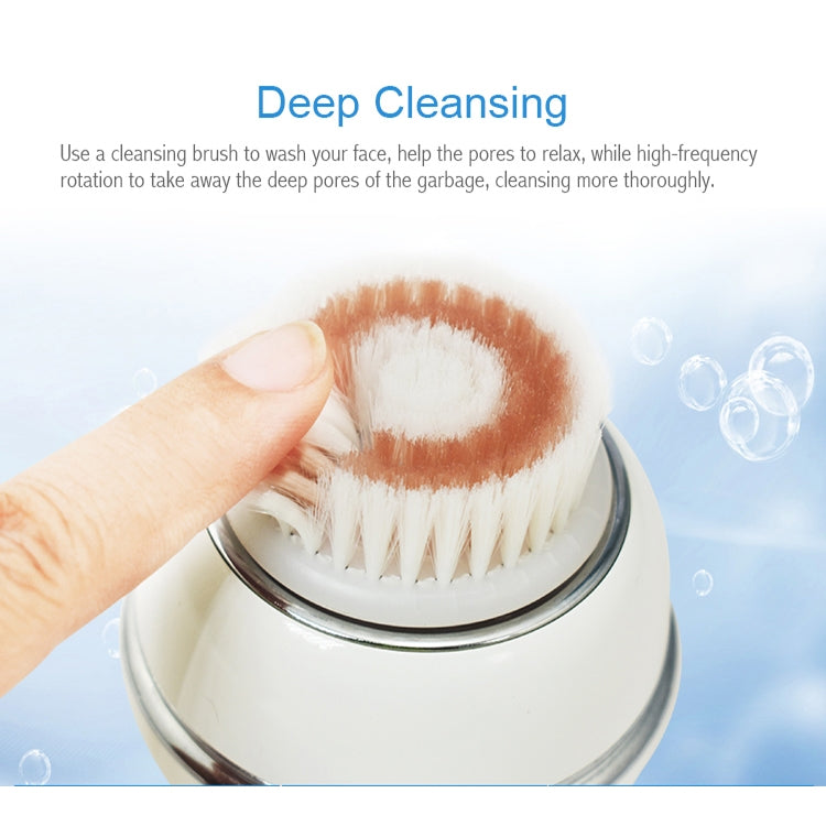 Duosi DY-103 USB Rechargeble Electric Facial Cleansing Brush Waterproof Face Deep Pore Cleaning Massager Exfoliator Oil Dirt Blackhead Remove - Cleanser by Duosi | Online Shopping UK | buy2fix