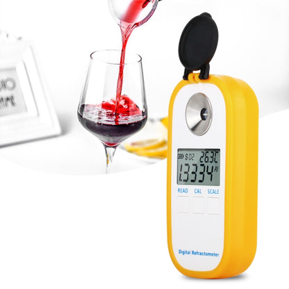 DR401 Digital Display Refractometer Brix 0-50% Alcohol Range 0~22% Refractometer Beer Wine Fruit Grape Sugar Saccharimeter - Consumer Electronics by buy2fix | Online Shopping UK | buy2fix