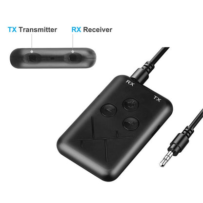 JDEX-TX10 Wireless 2-in-1 3.5mm Bluetooth 4.2 Audio Receiver And Transmitter Adapter - Audio Receiver Transmitter by buy2fix | Online Shopping UK | buy2fix