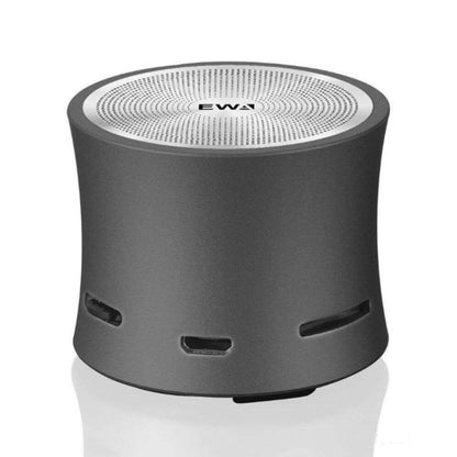 EWA A104 Bluetooth Speaker MP3 Player Portable Speaker Metallic USB Input MP3 Player Stereo Multimedia Speaker(Grey) - Mini Speaker by EWA | Online Shopping UK | buy2fix