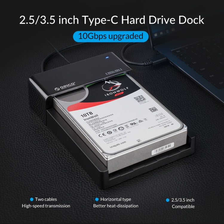 ORICO 6518C3-G2 2.5 / 3.5 inch Type-C Hard Drive Dock - HDD Enclosure by ORICO | Online Shopping UK | buy2fix