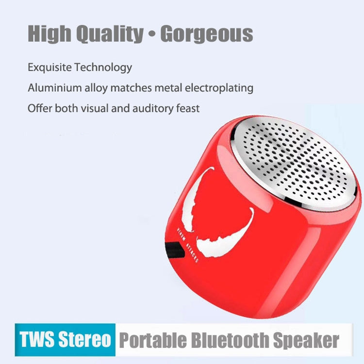 M9 Bluetooth5.0 Subwoofer Portable Speaker Aluminium Alloy Body Music Player(Red) - Mini Speaker by buy2fix | Online Shopping UK | buy2fix