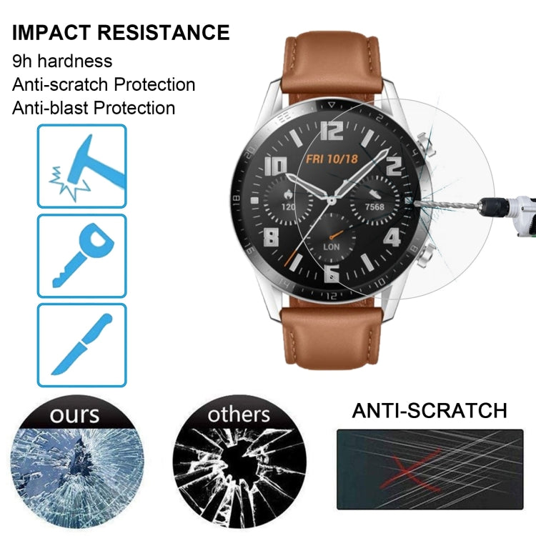 For HUAWEI Watch GT 2 46mm (2019) ENKAY Hat-Prince 0.2mm 9H 2.15D Curved Edge Tempered Glass Film - Screen Protector by ENKAY | Online Shopping UK | buy2fix