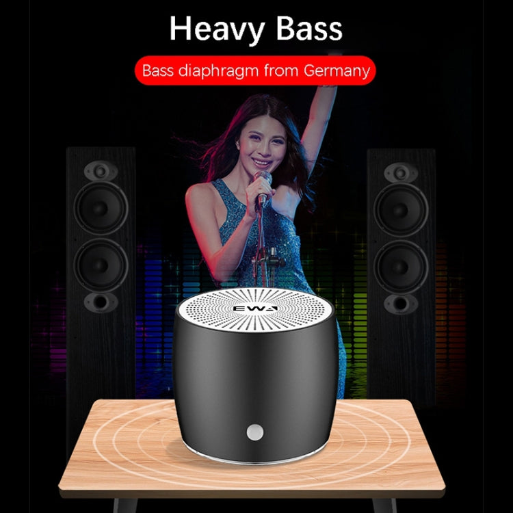 EWA A103 Portable Bluetooth Speaker Wireless Heavy Bass Bomm Box Subwoofer Phone Call Surround Sound Bluetooth Shower Speaker(Blue) - Mini Speaker by EWA | Online Shopping UK | buy2fix