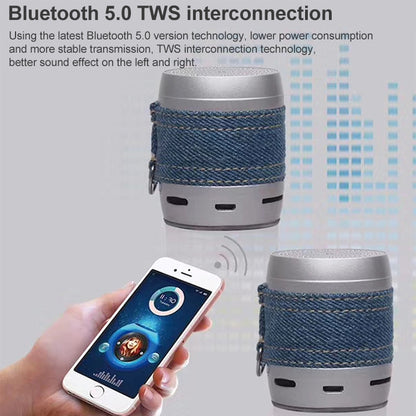 EWA A113 Portable Super Mini Bluetooth Speaker Wireless Bass Subwoofer Boom Box Speakers(Silver) - Mini Speaker by EWA | Online Shopping UK | buy2fix
