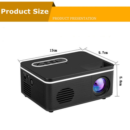 S361 80 Lumens 320 x 240 Pixel Portable Mini Projector, Support 1080P, AU Plug(White) - Consumer Electronics by buy2fix | Online Shopping UK | buy2fix