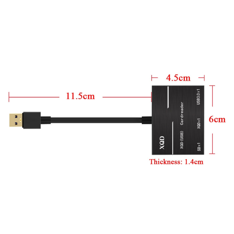 Onten 5212B USB3.0 To XQD + SD Card High-Speed Card Reader - Computer & Networking by Onten | Online Shopping UK | buy2fix