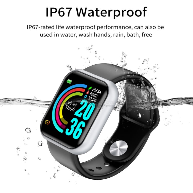 D20 1.3inch IPS Color Screen Smart Watch IP67 Waterproof,Support Call Reminder /Heart Rate Monitoring/Blood Pressure Monitoring/Sedentary Reminder(Black) - Smart Wear by buy2fix | Online Shopping UK | buy2fix