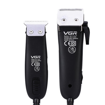 VGR V-023 2 PCS 7W Gradient Engraving Hair Clipper with Line, Plug Type: EU Plug - Hair Trimmer by VGR | Online Shopping UK | buy2fix